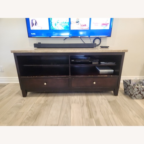 Used Steve Silver Co. Dark Brown Wood Media Storage for sale on AptDeco