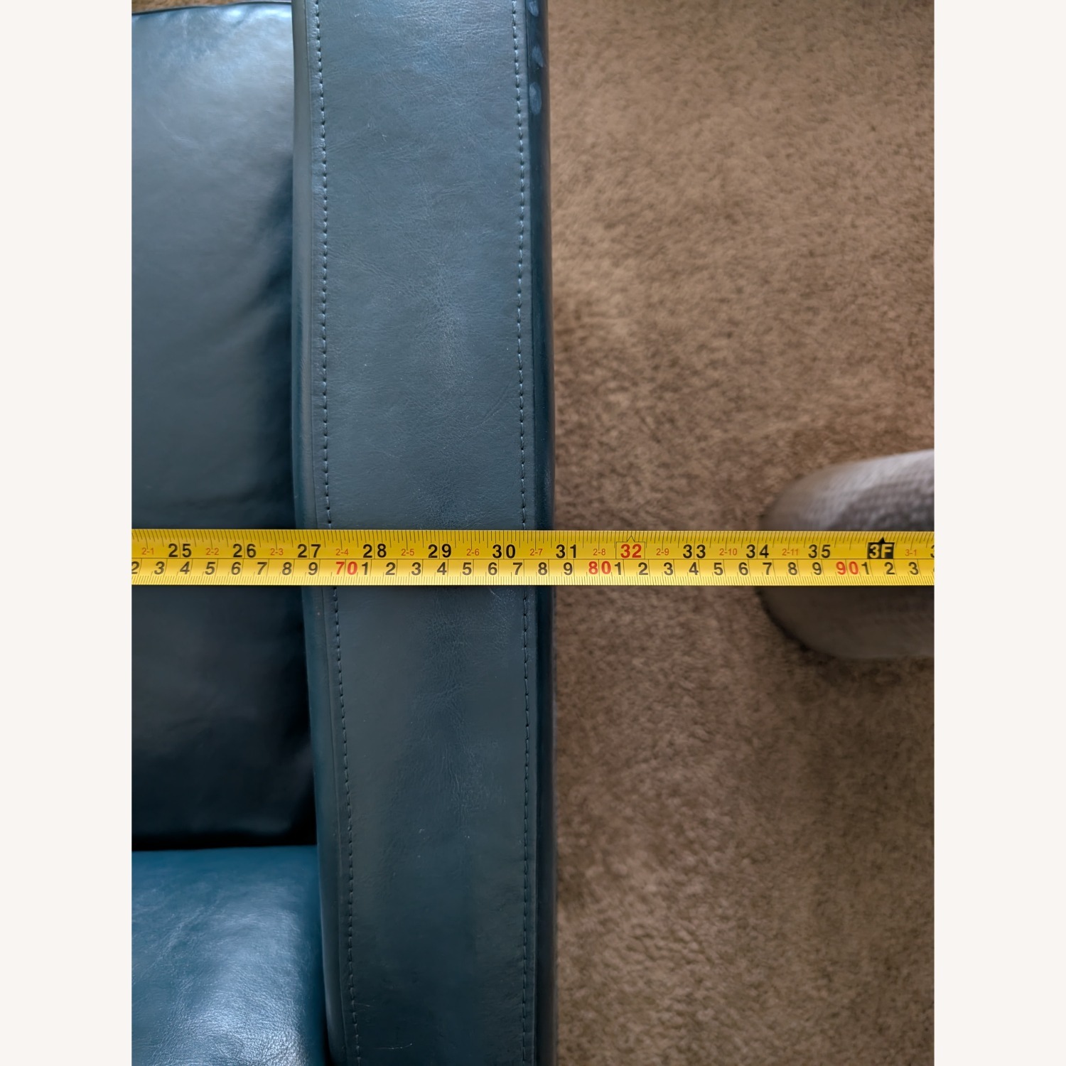 Deep Teal Club Chairs Set of 2 - image-5