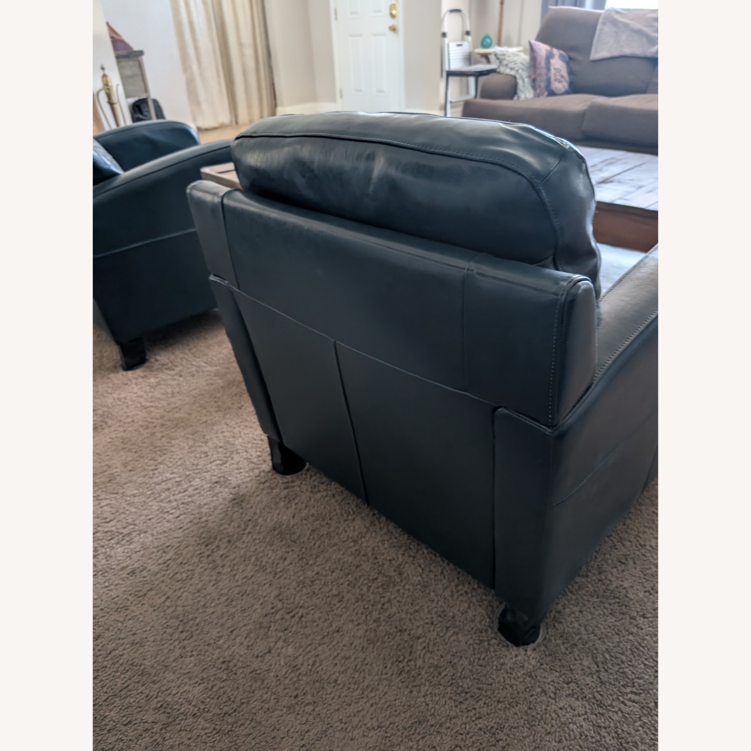 Deep Teal Club Chairs Set of 2 - image-4