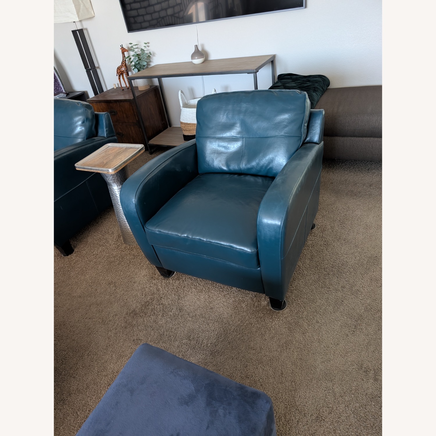 Deep Teal Club Chairs Set of 2 - image-2