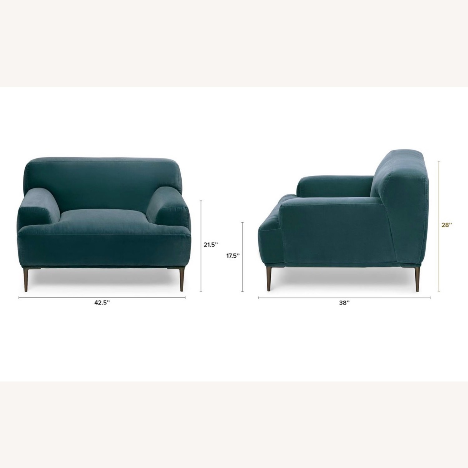 Article Abisko 42.5" Velvet Lounge Chair - image-4