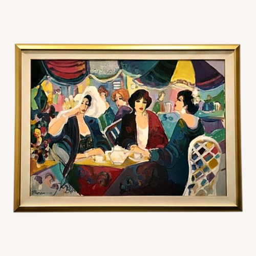 Used Cafe Scene With Umbrellas for sale on AptDeco