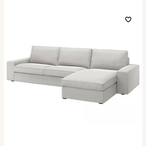 Used IKEA Light Gray Sectional - 4 Seats with Chaise for sale on AptDeco