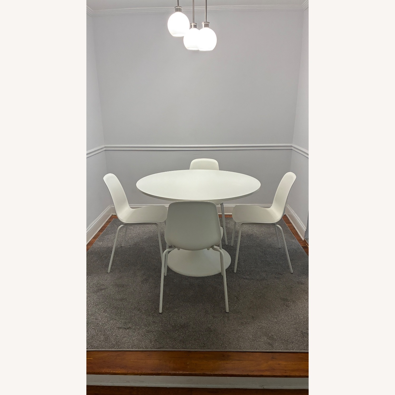 IKEA White Dining Set - image-1