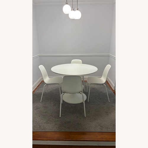 Used IKEA White Dining Set for sale on AptDeco