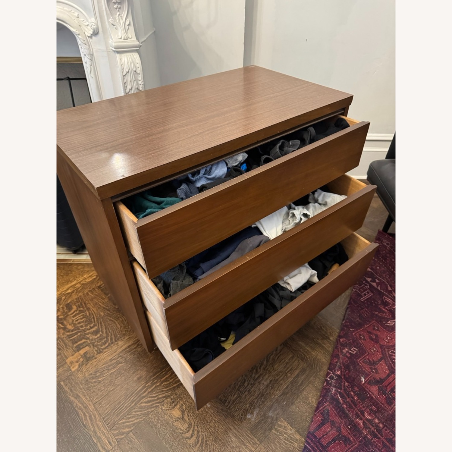 Mid Century Modern Vintage 1970's Poplar Dresser - image-9