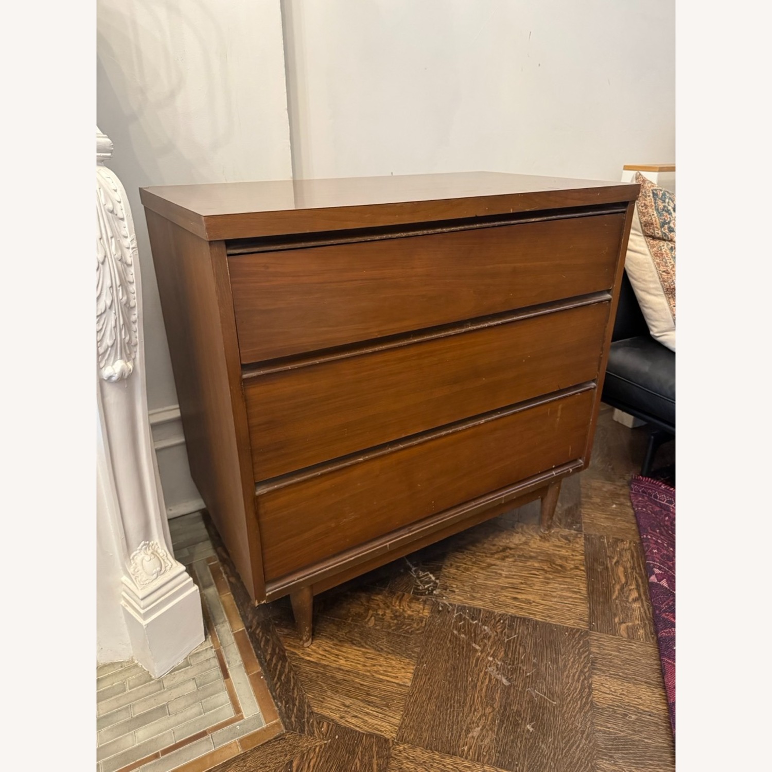 Mid Century Modern Vintage 1970's Poplar Dresser - image-1