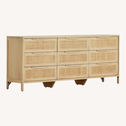 Used Four Hands Natural Rattan Dresser for sale on AptDeco