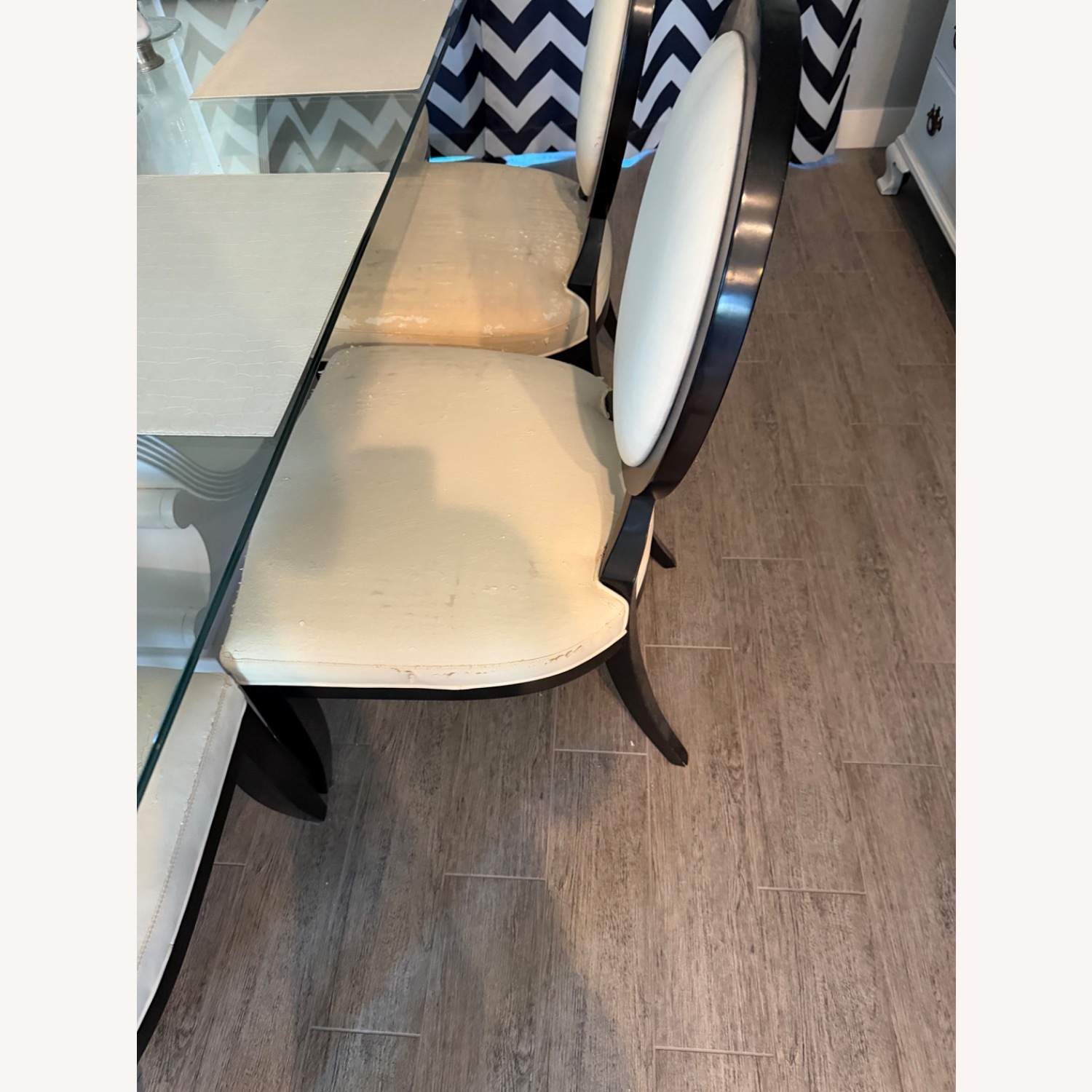 Baker Furniture Black Fabric Dining Chairs - image-2