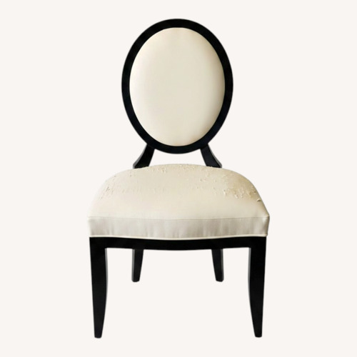 Used Baker Furniture Black Fabric Dining Chairs for sale on AptDeco