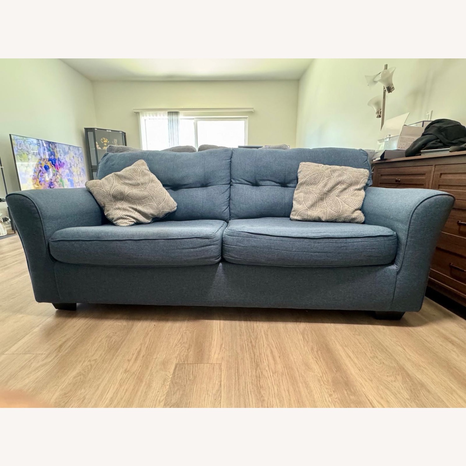 Blue 2-Seater Sofa - image-2