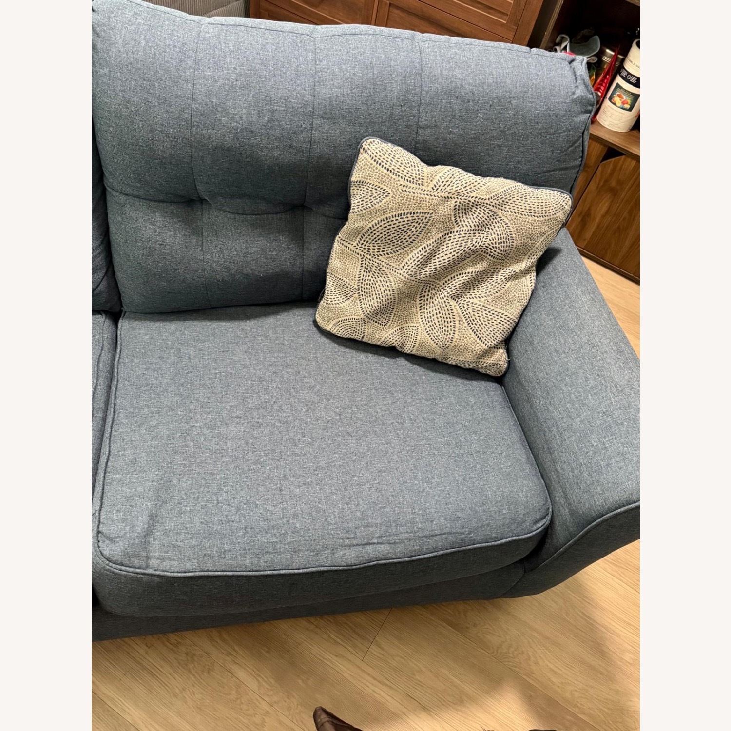 Blue 2-Seater Sofa - image-4