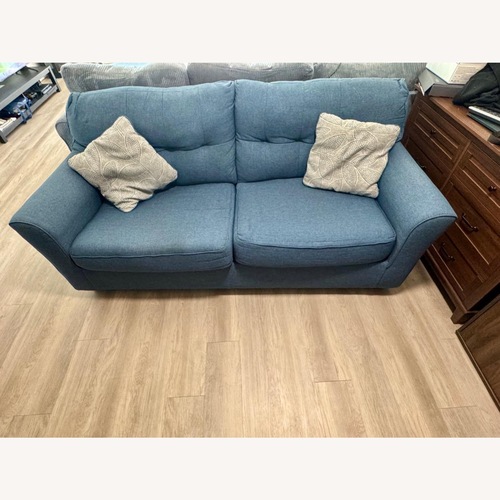 Used Blue 2-Seater Sofa for sale on AptDeco