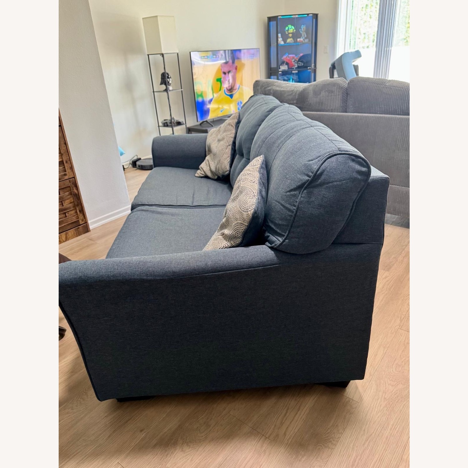Blue 2-Seater Sofa - image-3