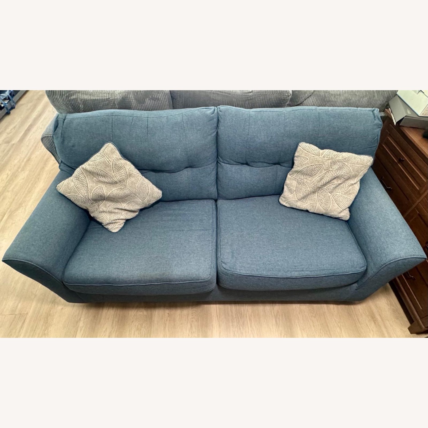 Blue 2-Seater Sofa - image-5
