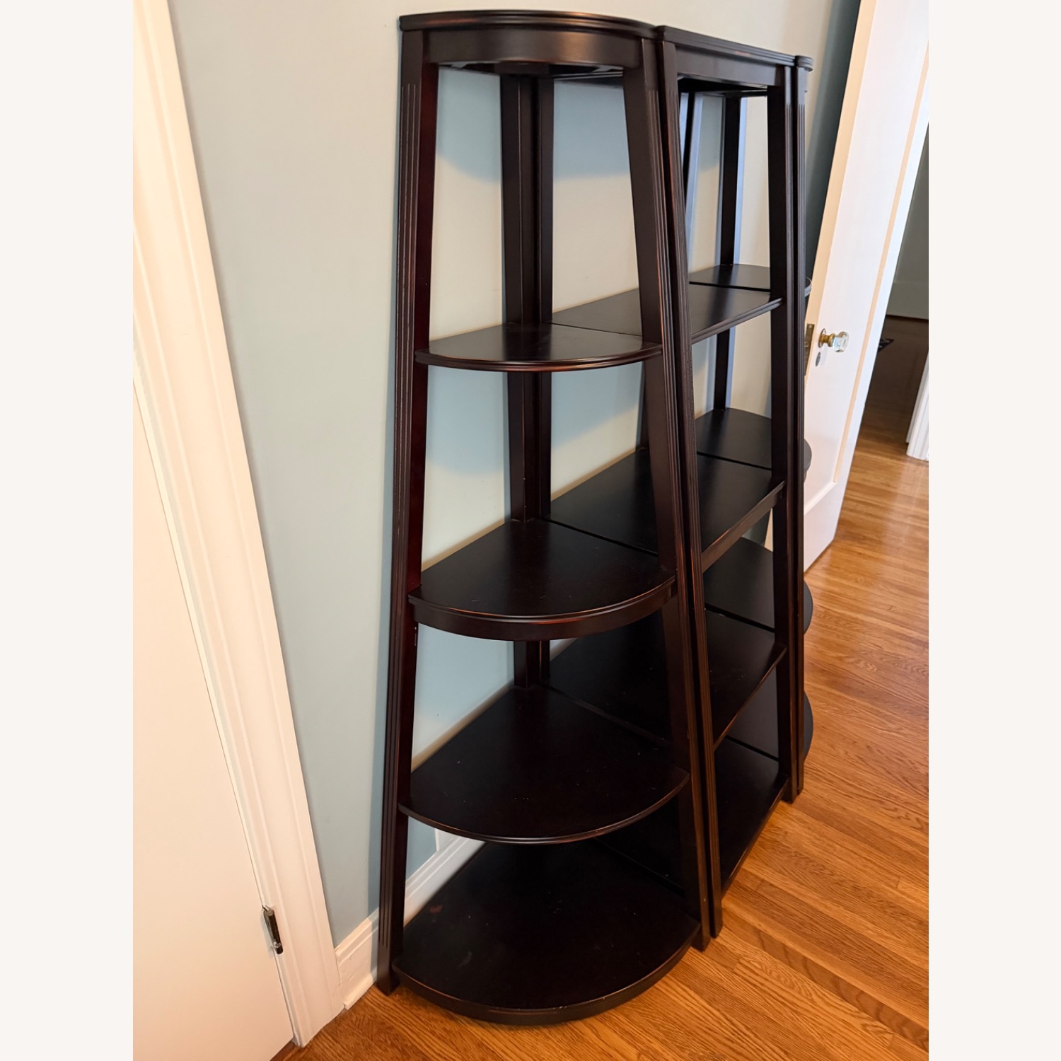 World Market Dark Brown Wood Bookcases - image-3