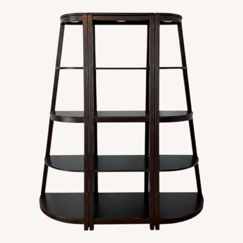 Used World Market Dark Brown Wood Bookcases for sale on AptDeco