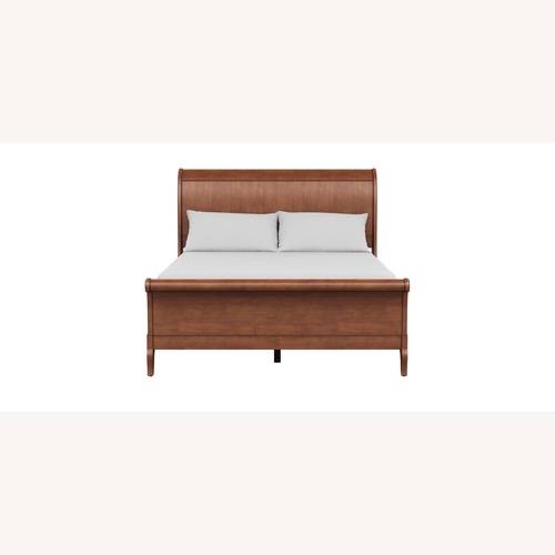 Used Ethan Allen Medallion King Sleigh Bed for sale on AptDeco