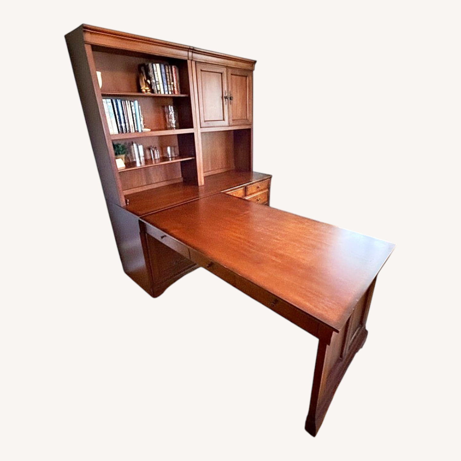 Dark Brown Wood Desks - image-0