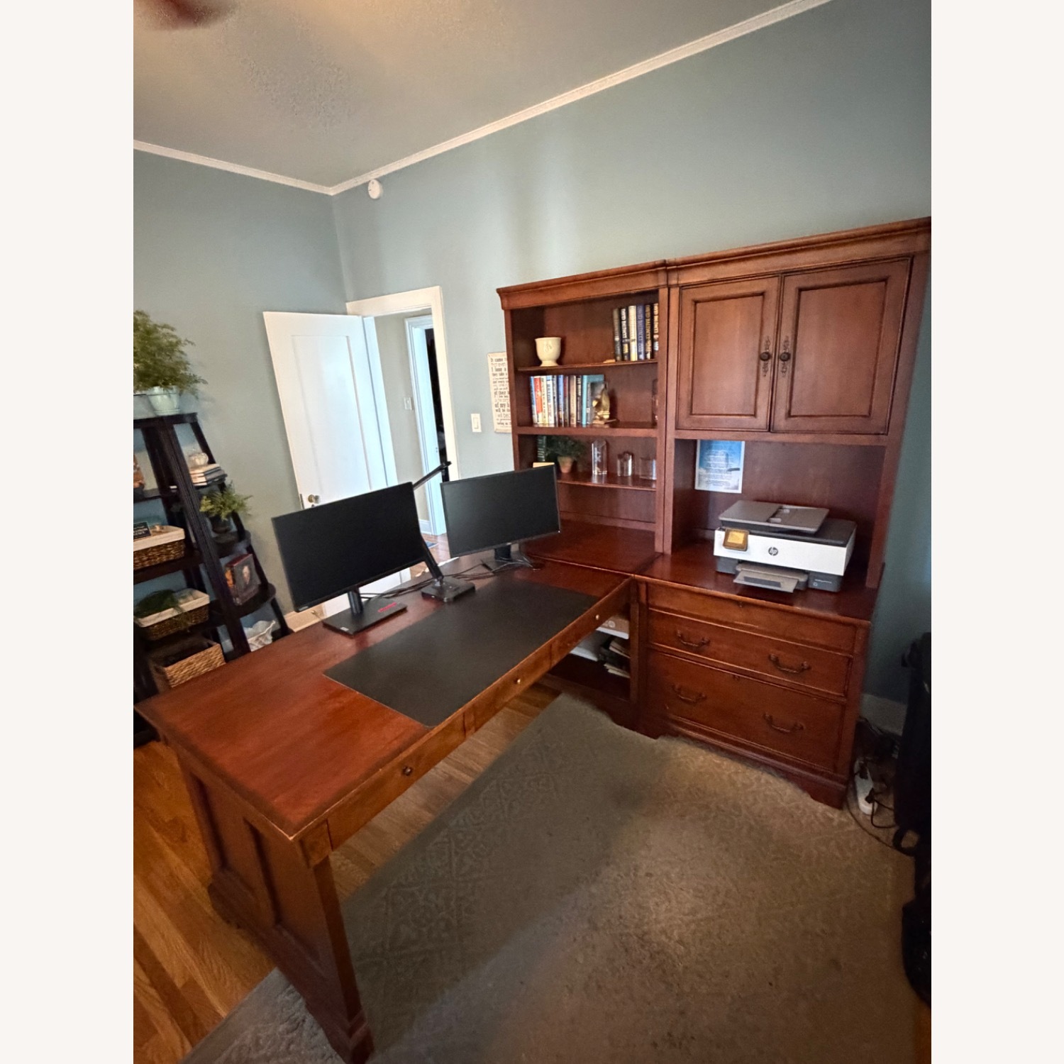 Dark Brown Wood Desks - image-2