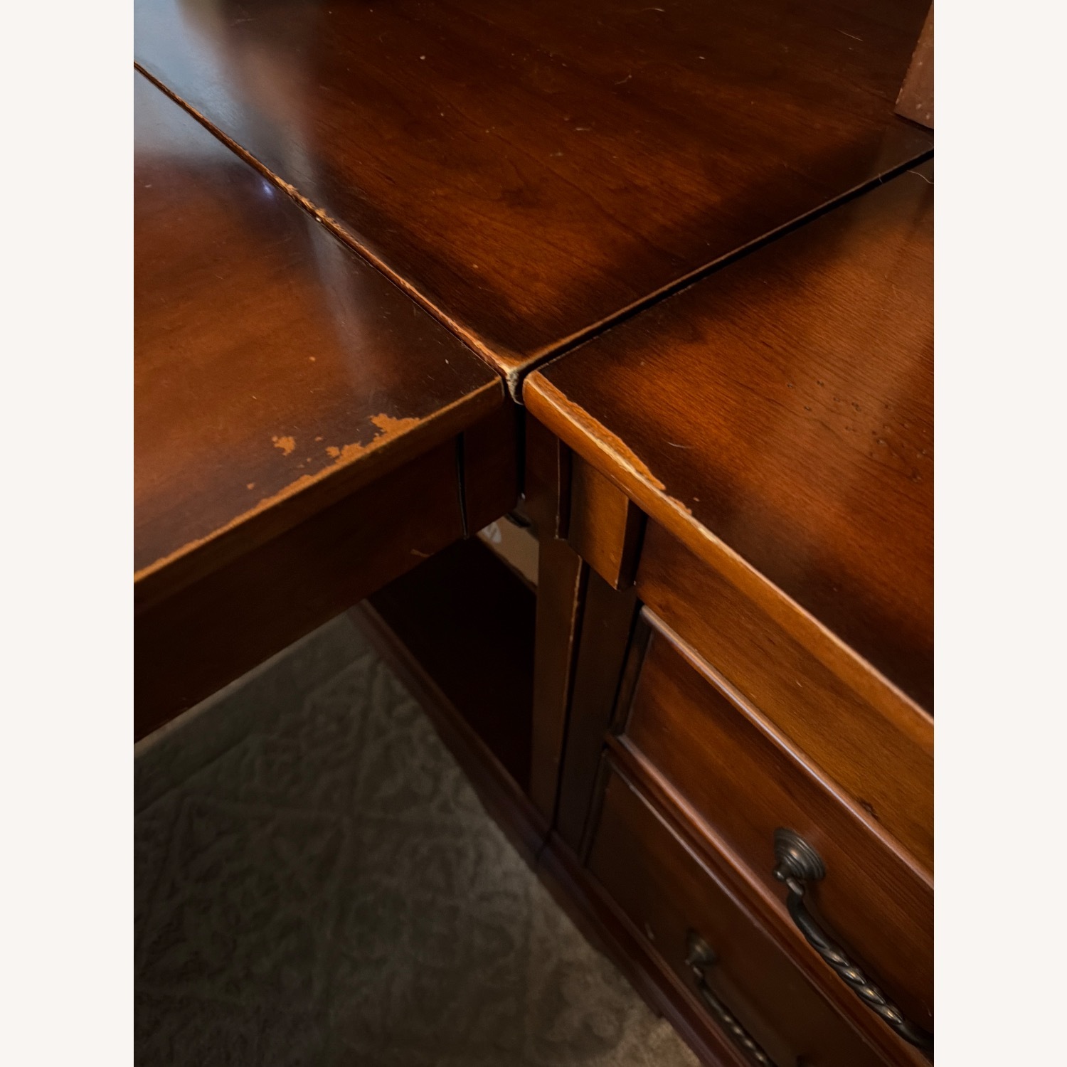Dark Brown Wood Desks - image-5