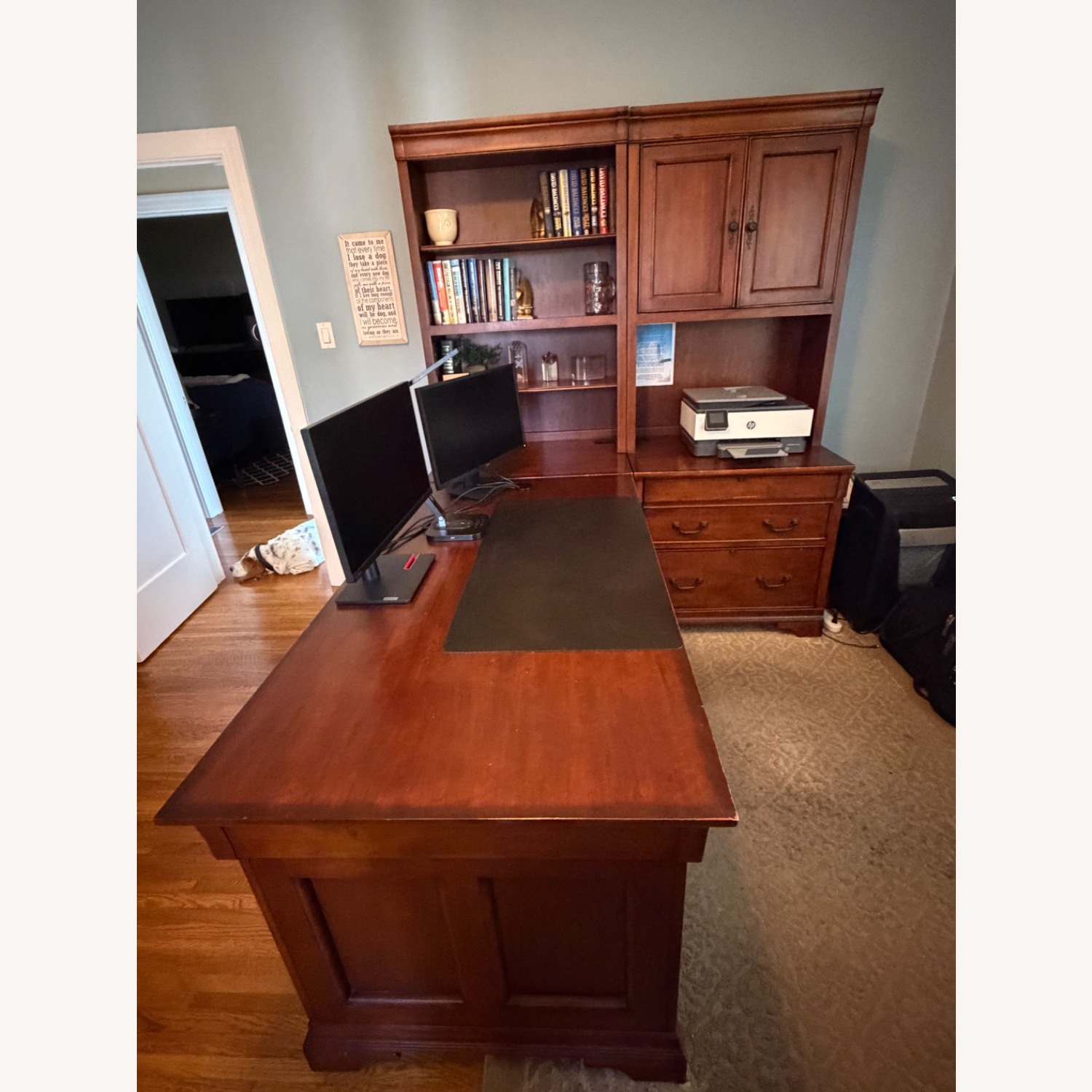 Dark Brown Wood Desks - image-3