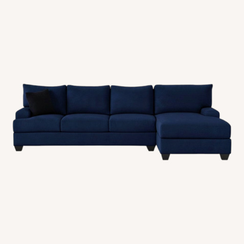 Used Living Spaces Fabric 2 Piece Sectional for sale on AptDeco