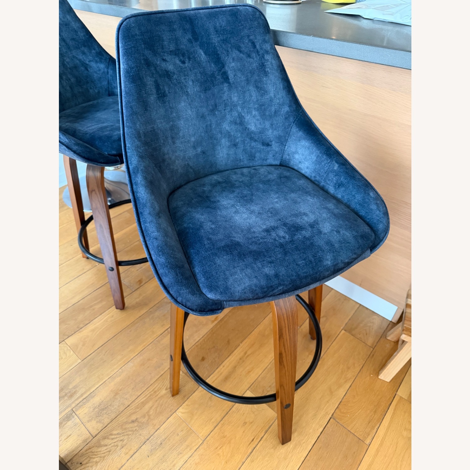 Bed Bath & Beyond Carson Carrington Alba Velvet Counter Stools - image-2