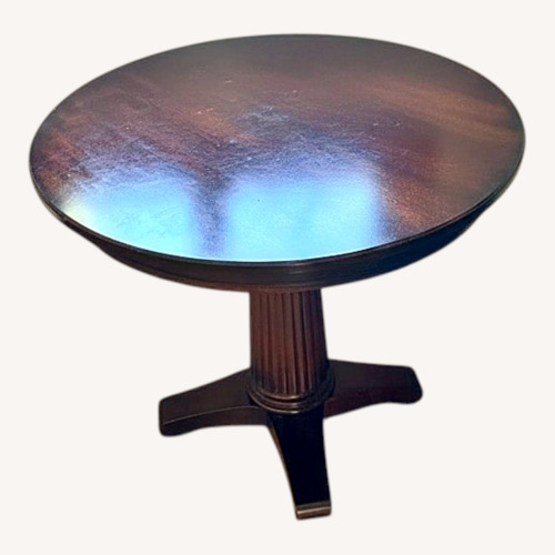 Used Dark Brown Wood Side Table for sale on AptDeco