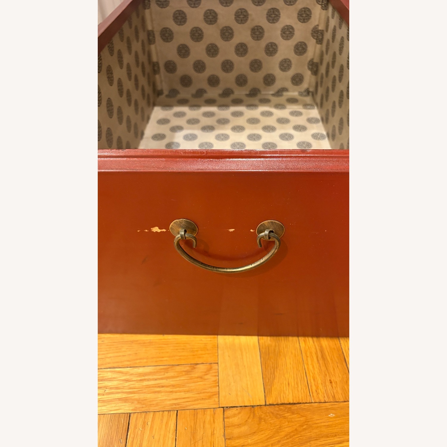Palecek Chinese Inspired Red Lacquer Storage Chest - image-4