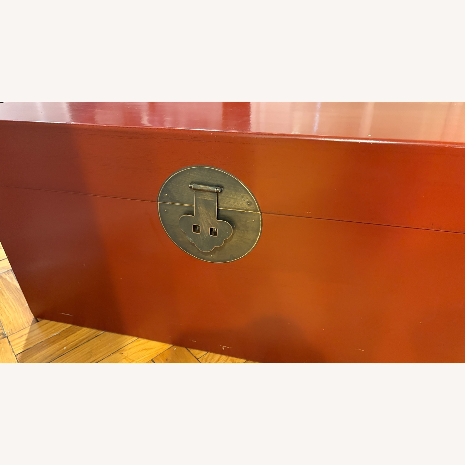 Palecek Chinese Inspired Red Lacquer Storage Chest - image-5