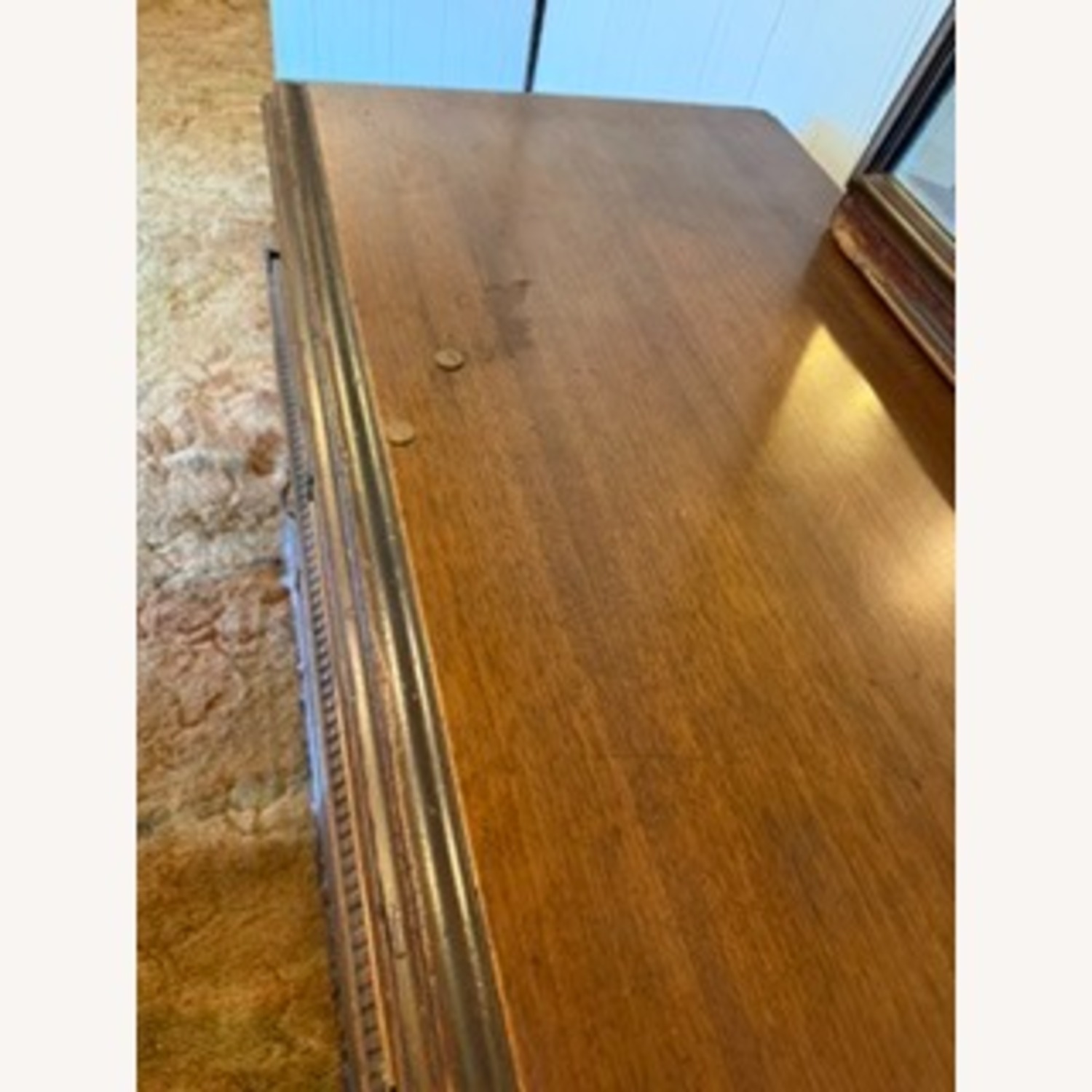 Vintage/Antique Dark Brown Wood Dresser - image-4
