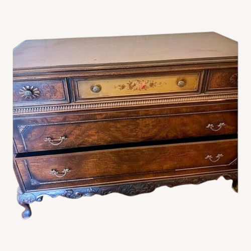 Used Vintage/Antique Dark Brown Wood Dresser for sale on AptDeco