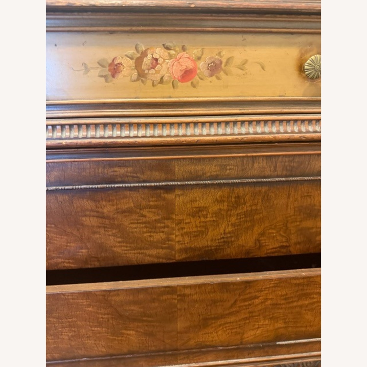 Vintage/Antique Dark Brown Wood Dresser - image-7