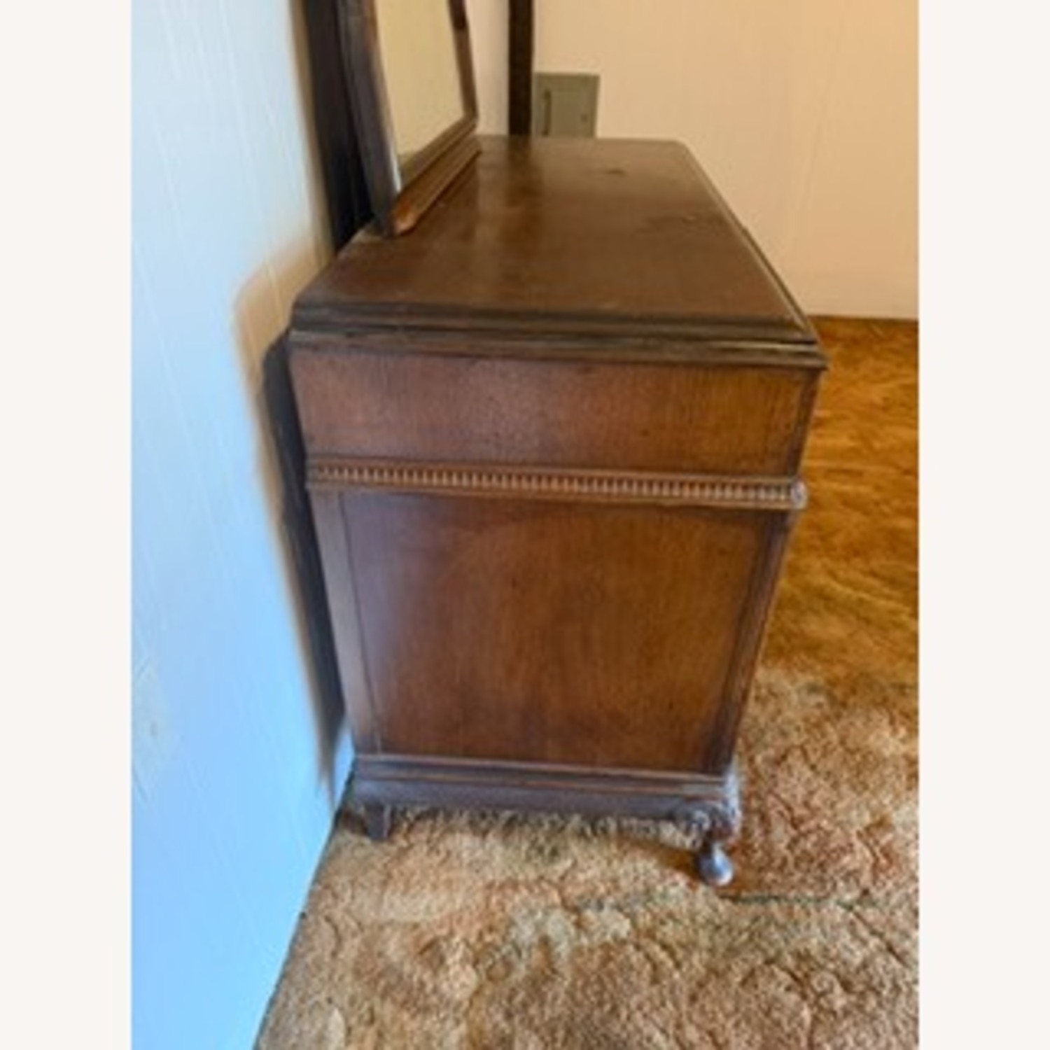 Vintage/Antique Dark Brown Wood Dresser - image-3