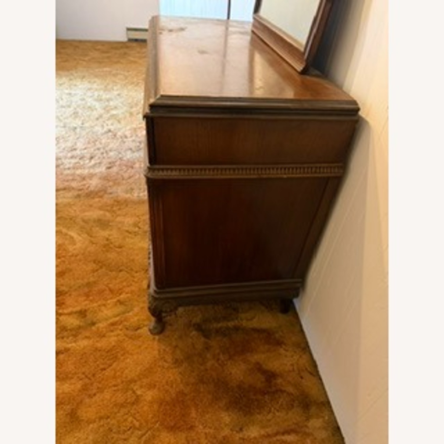 Vintage/Antique Dark Brown Wood Dresser - image-5
