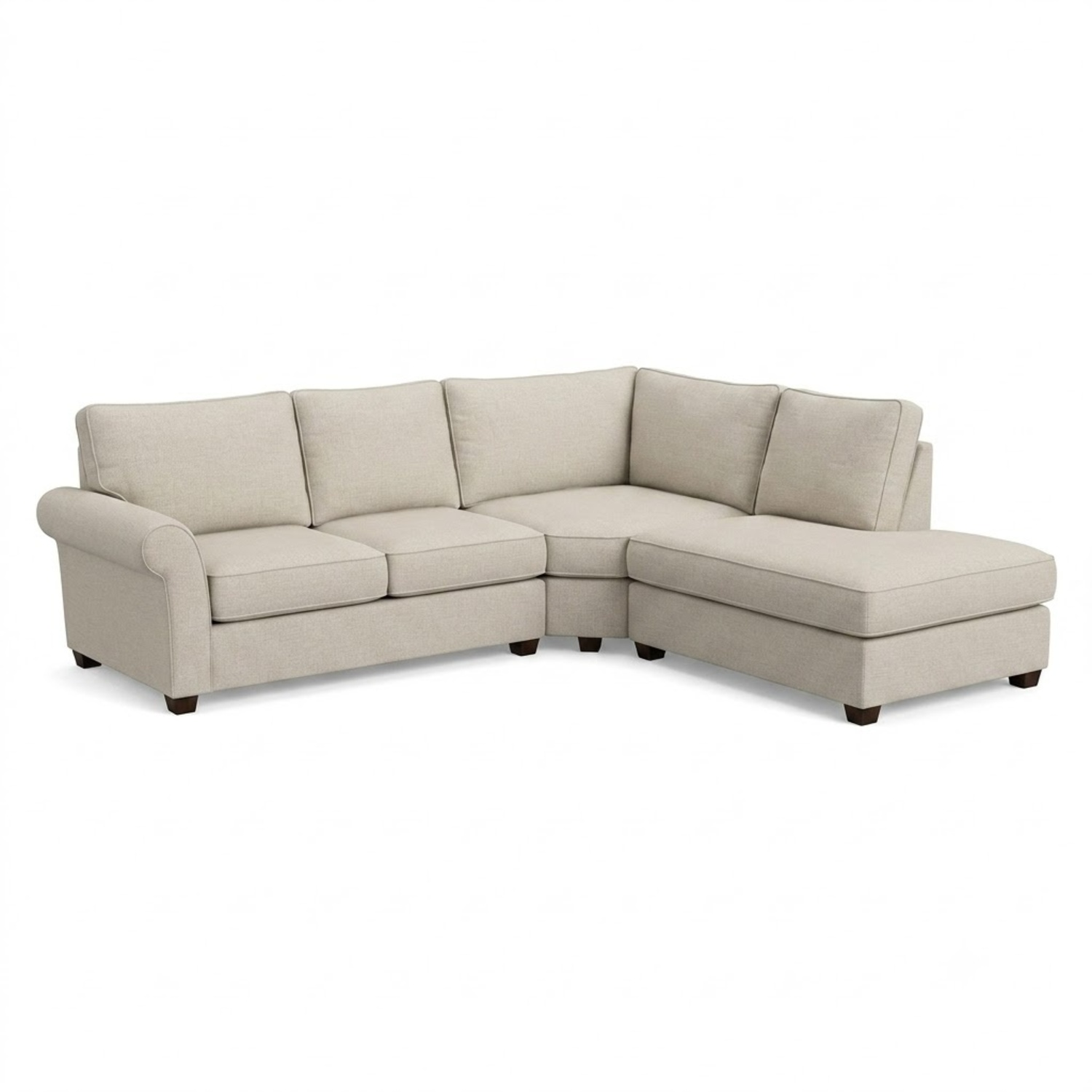 Pottery Barn PB Comfort Natural Fabric 3+ Piece Sectional - image-8