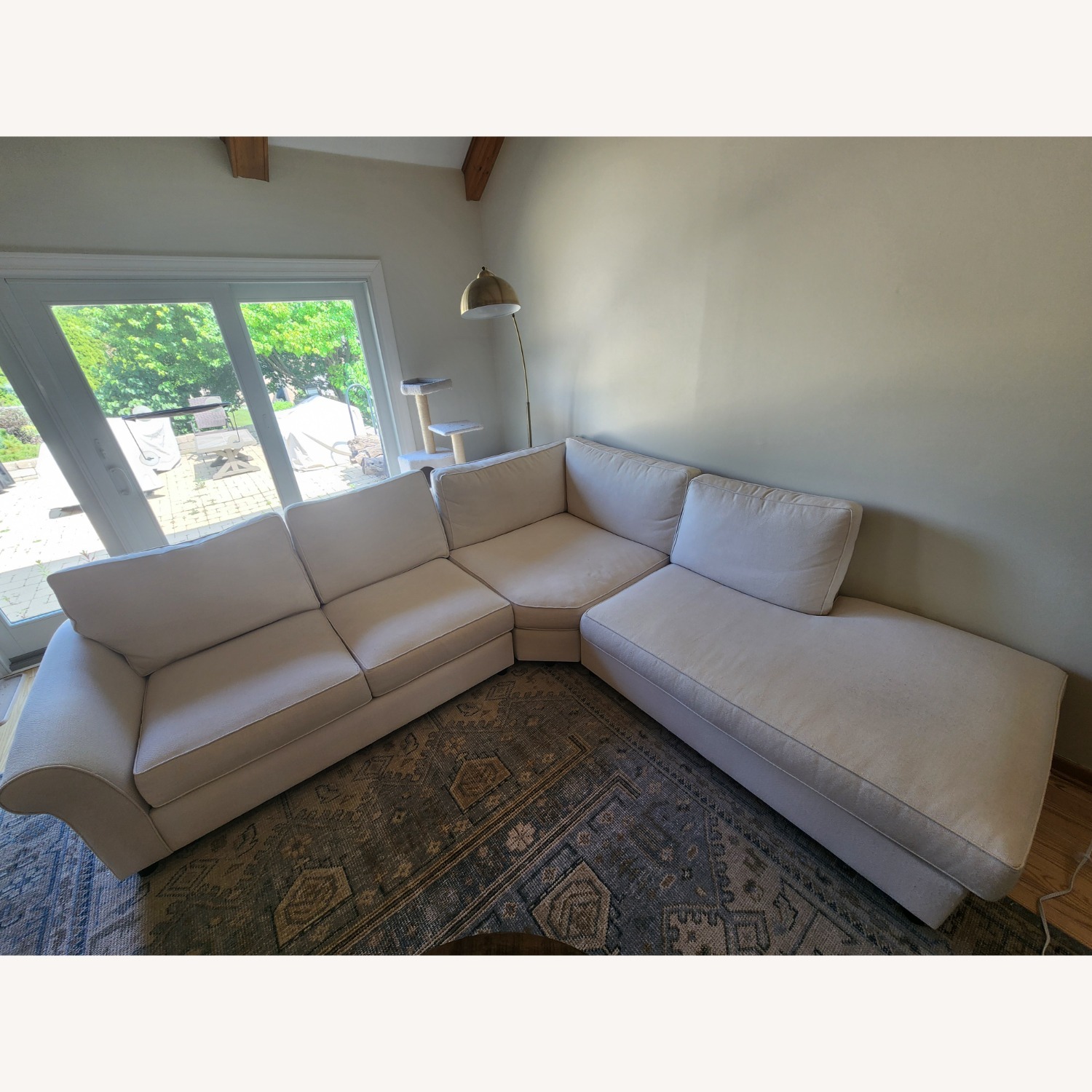 Pottery Barn PB Comfort Natural Fabric 3+ Piece Sectional - image-1