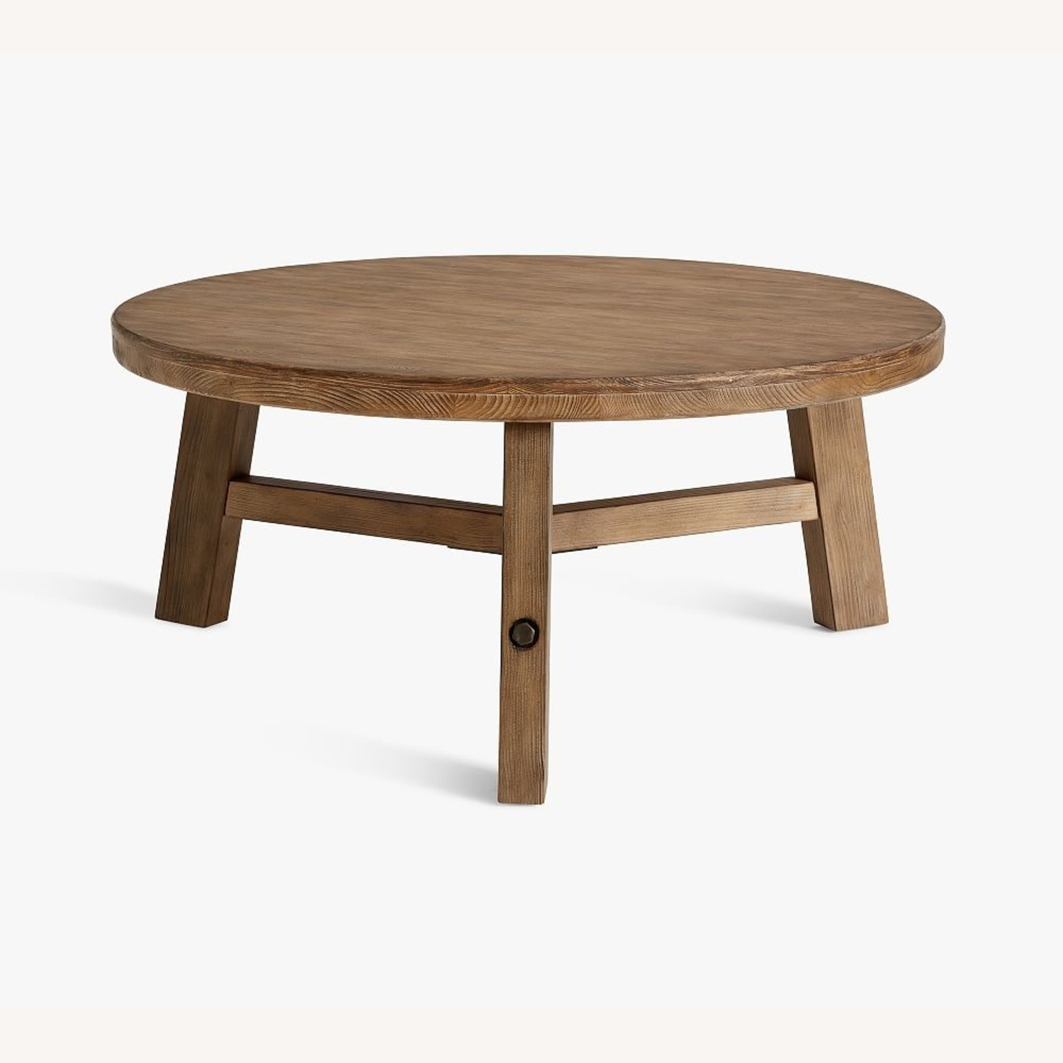 Pottery Barn Rustic Farmhouse Round Coffee Table  - image-5