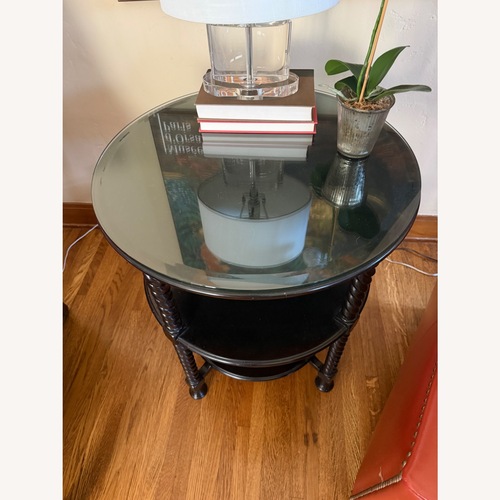 Used Hooker Dark Brown Wood Side Table for sale on AptDeco