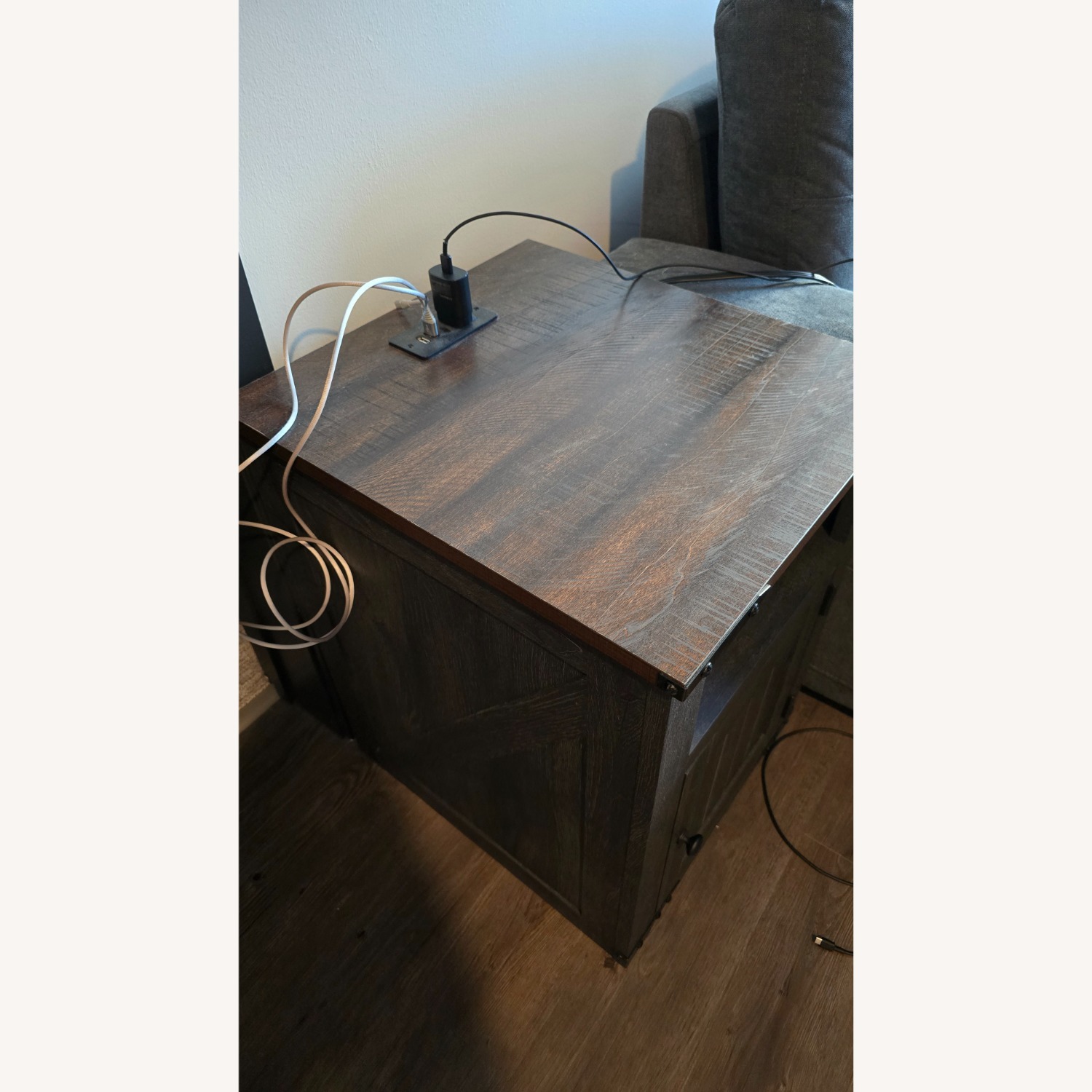 Amazon Side Table with Charging Station - image-2