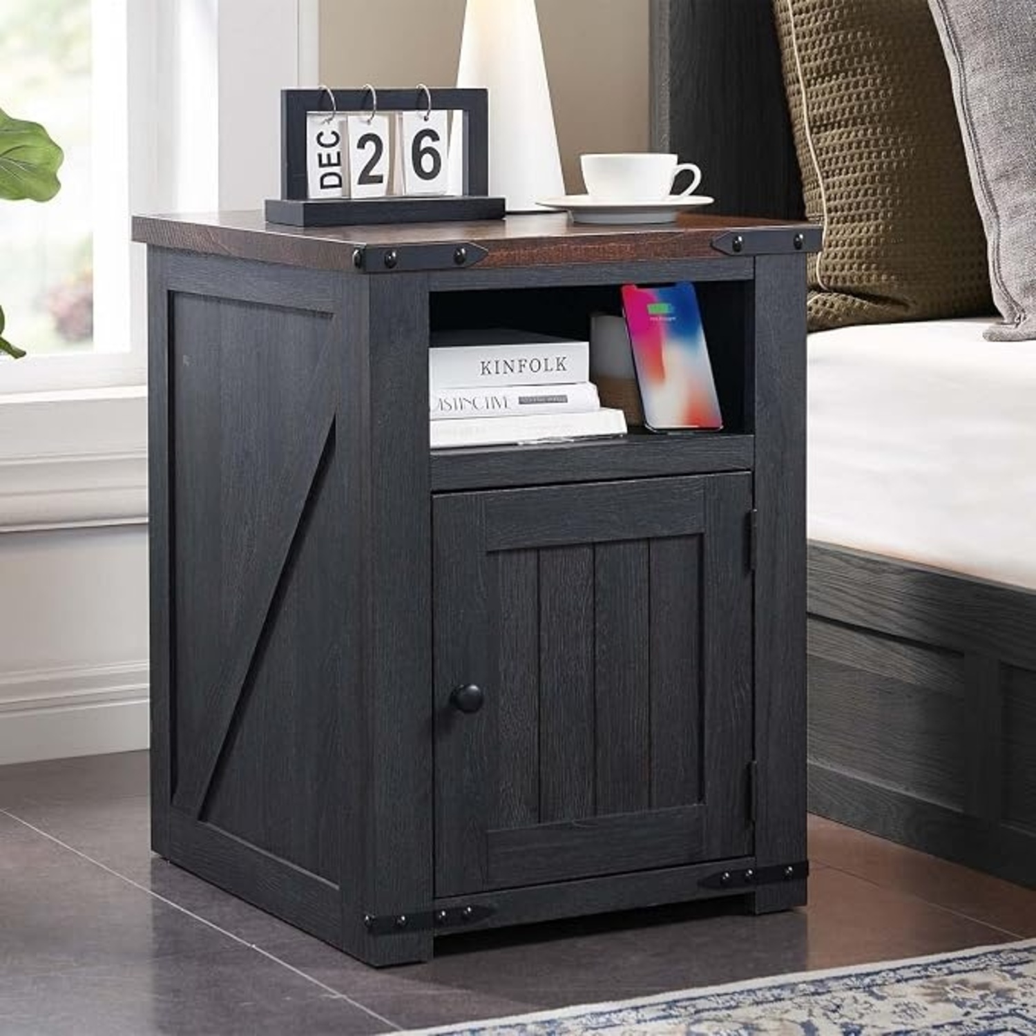 Amazon Side Table with Charging Station - image-4