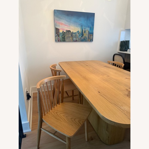 Used Article Rus Dining Chairs Light Oak Set of 4 for sale on AptDeco