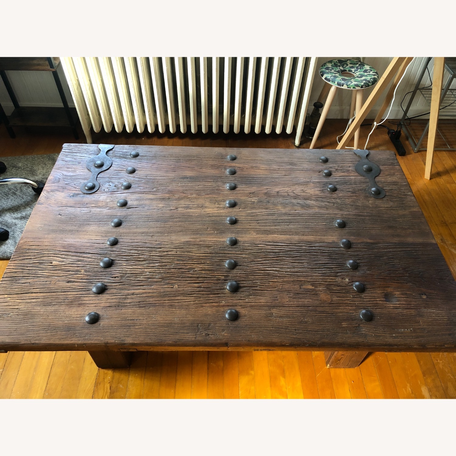 Pottery Barn Hastings Reclaimed Wood Bar Door Table - image-2