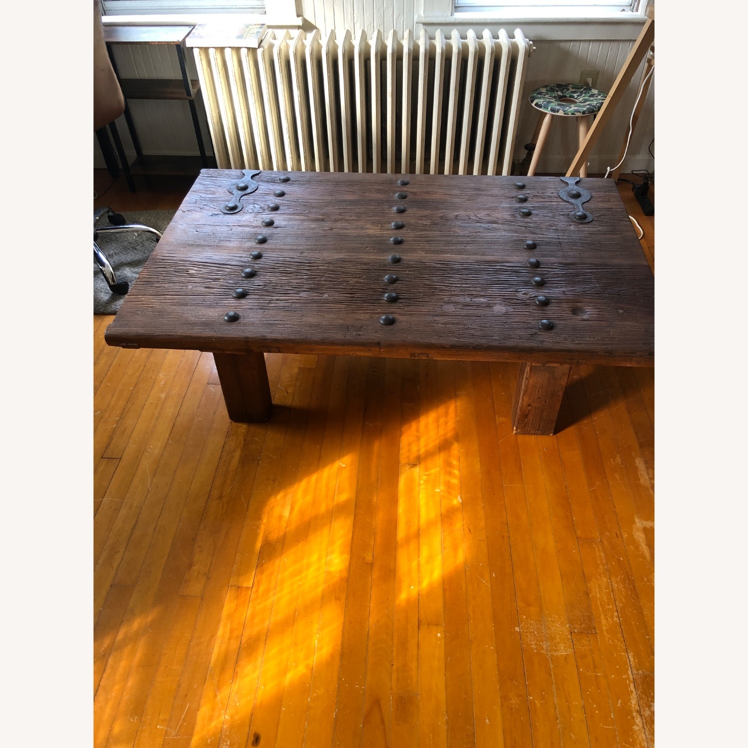 Pottery Barn Hastings Reclaimed Wood Bar Door Table - image-1