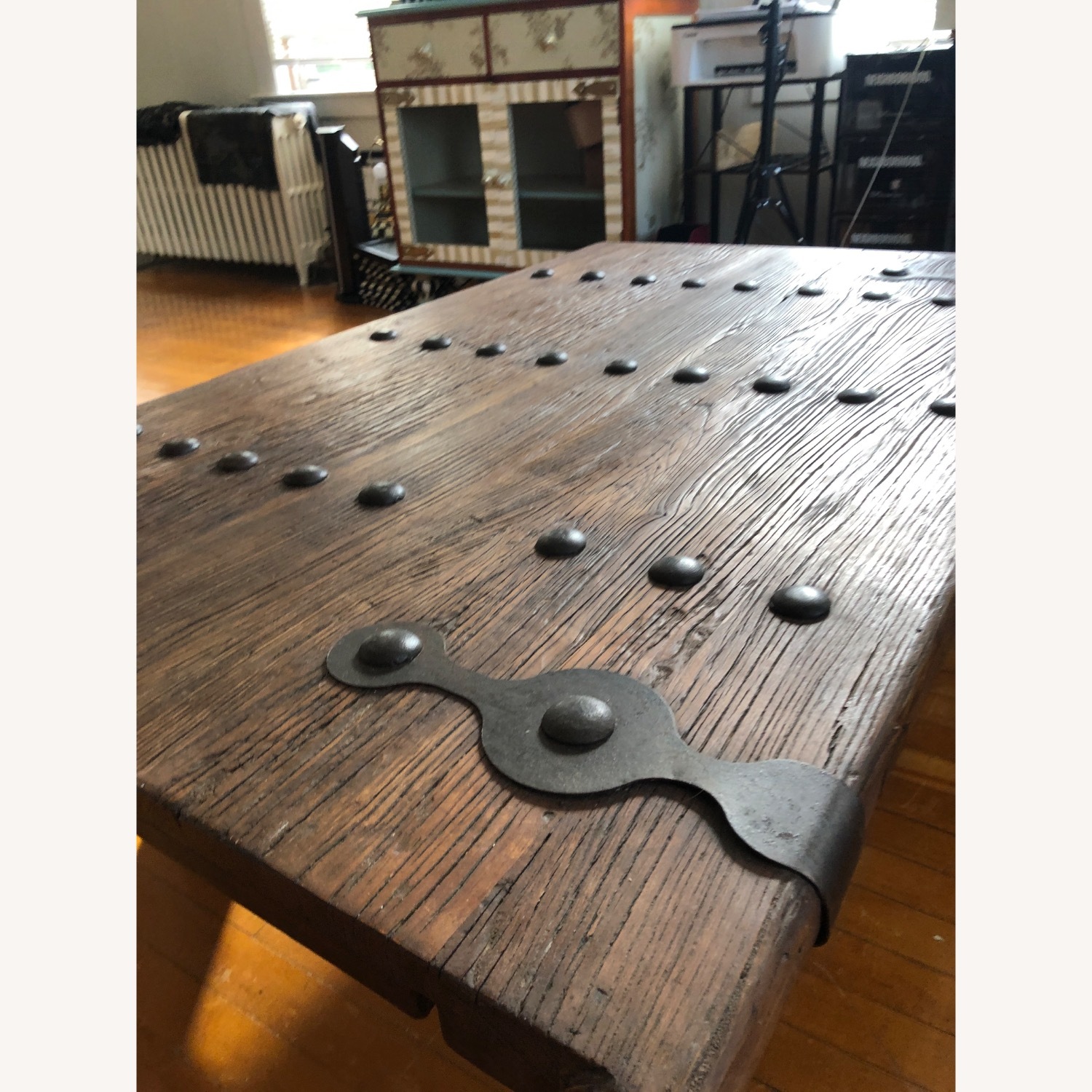 Pottery Barn Hastings Reclaimed Wood Bar Door Table - image-9