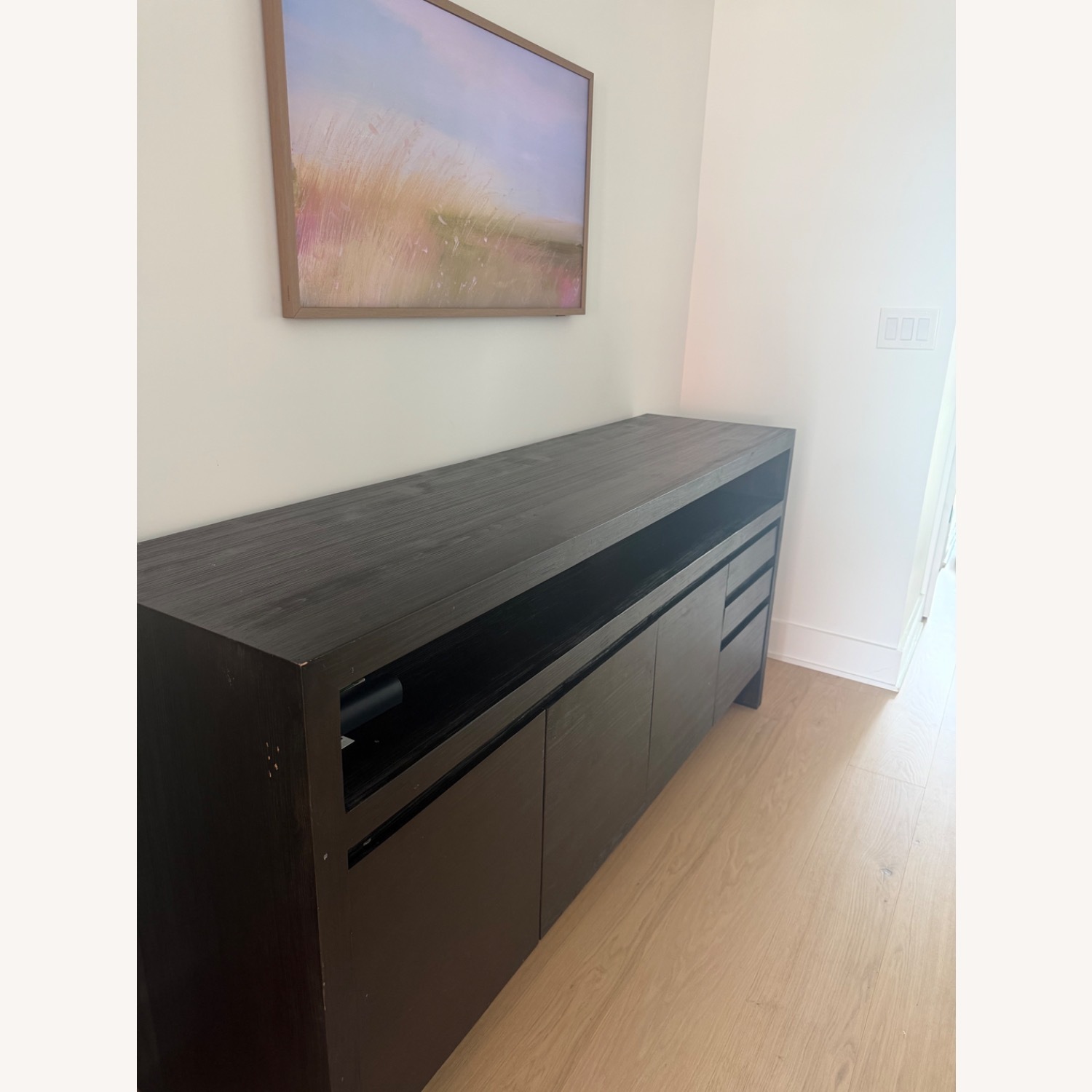 Pottery Barn Black Wood Sideboard - image-3