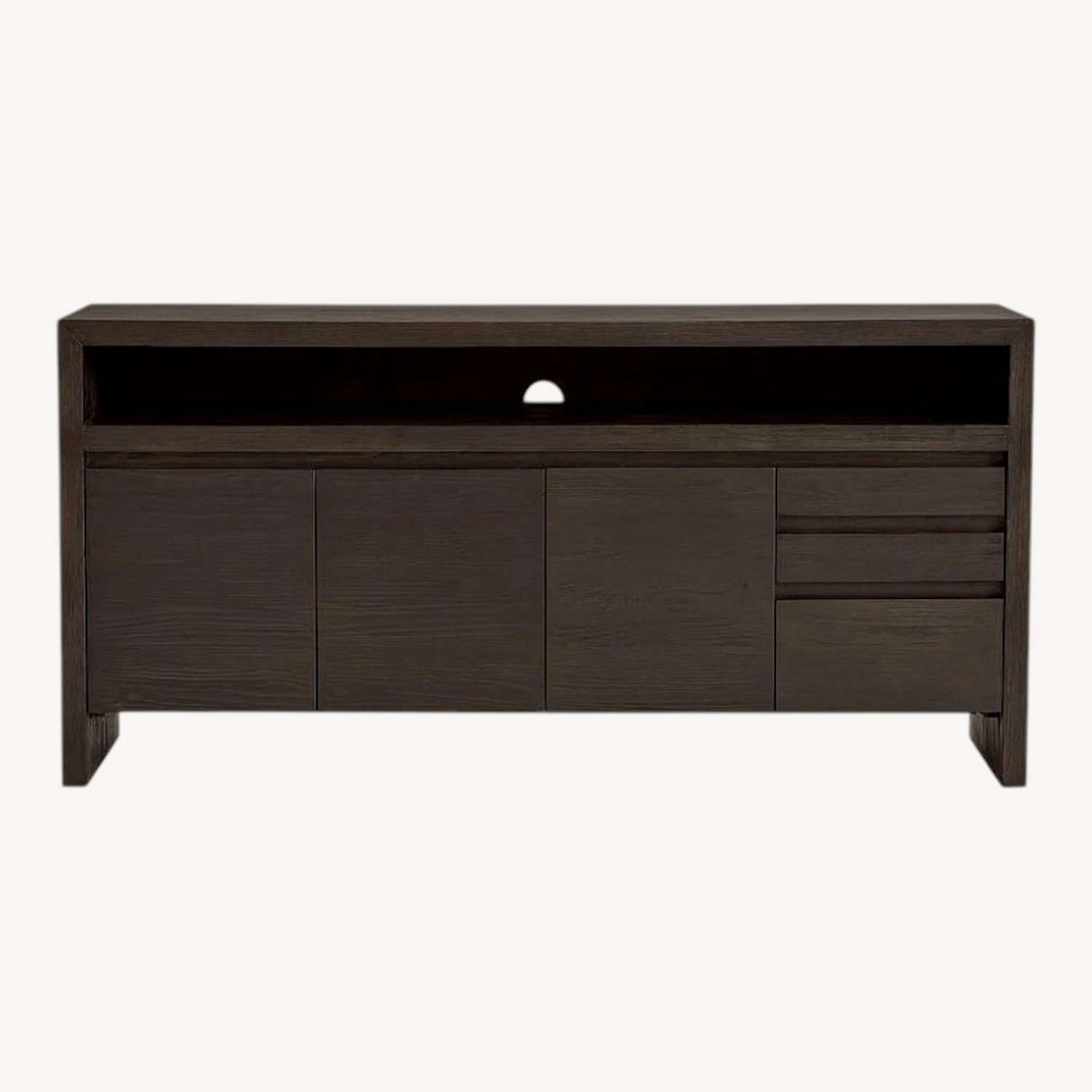 Pottery Barn Black Wood Sideboard - image-0