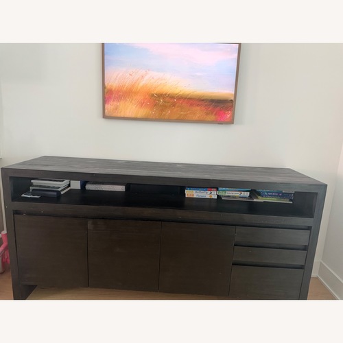 Used Pottery Barn Black Wood Sideboard for sale on AptDeco