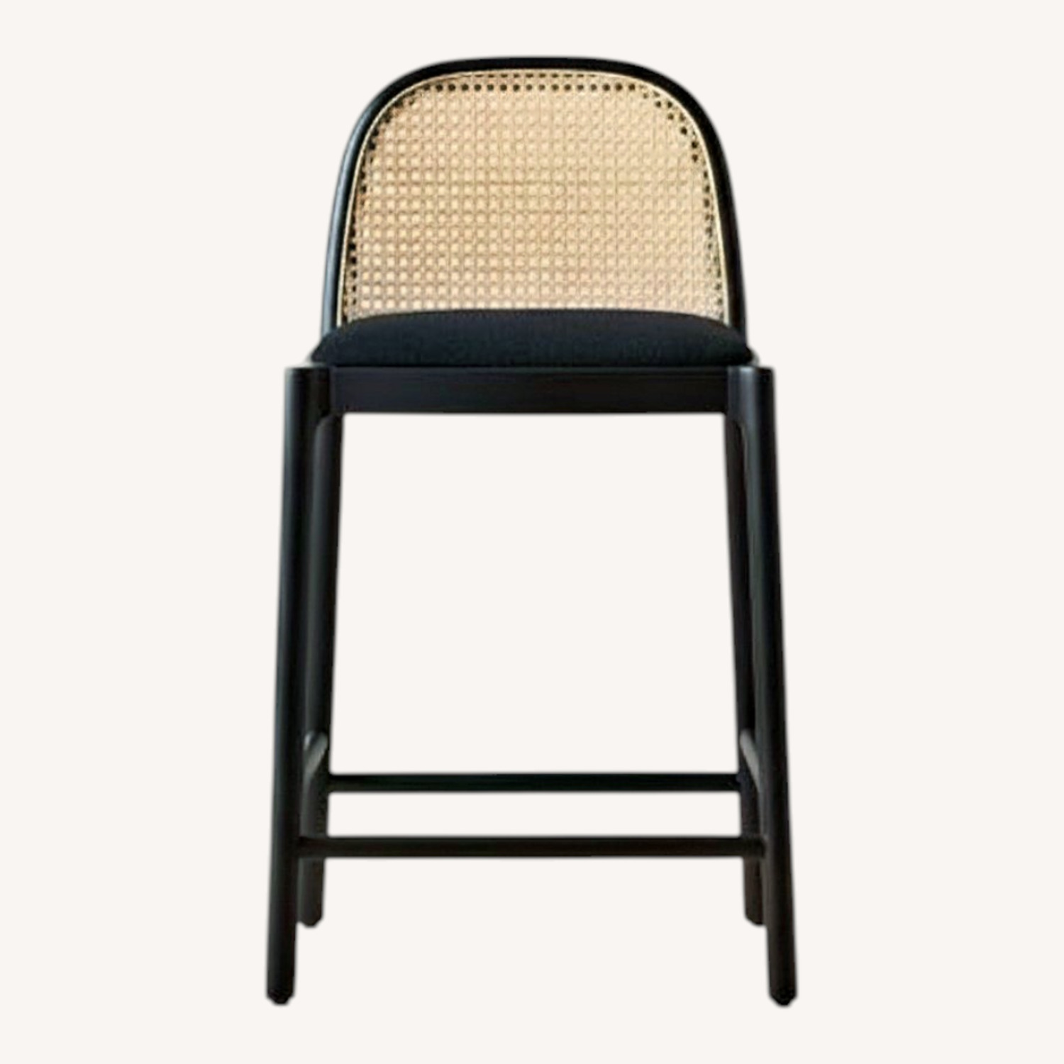 CB2 Black Fabric Stool Set of 3 - image-0